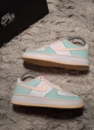 Baskets Nike Air Force 1 Blanc Turquoise Taille 36,5, marca: Nike, estado: Muy bueno, tamaño: 36.5, 28,00 €, 30,10 € Protección al comprador incluida