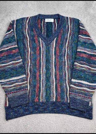 Point of Italy Vintage Coogie Style Knitted Pullover V Neck Jumper Sweater - L, brand: Point of italy, condition: Very good, size: L, £39.99, £42.69 includes Buyer Protection