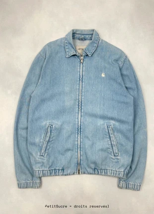 Veste Harrington Carhartt wip Bleu clair en Jean Modèle Madison Denim Jacket - Taille S #1732, brand: Carhartt, condition: Very good, size: S, €69.00, €73.15 includes Buyer Protection Pro