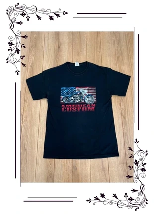 T-shirt noir Sonoma American Custom moto drapeau USA homme M, brand: Sonoma, condition: Very good, size: M, €11.00, €12.25 includes Buyer Protection