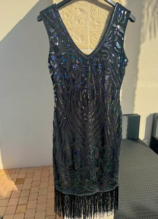 Robe de soirée sequins, brand: CHIC, condition: Very good, size: XS / 34 / 6, €17.00, €18.55 includes Buyer Protection
