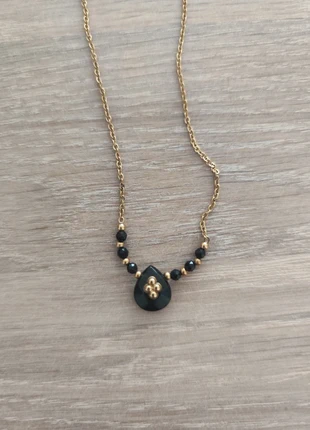 Collier goutte noire acier inoxydable mile mila, marque: Milë Mila, état: Très bon état, 8,00 €, 9,10 € Protection acheteurs incluse