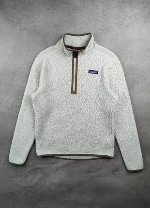 Veste Polaire coll camionneur / 1/4 de zip Sherpa moumoute Patagonia vintage blanc - Taille S homme, marque: Patagonia, état: Très bon état, taille: S, 105,00 €, 110,95 € Protection acheteurs incluse