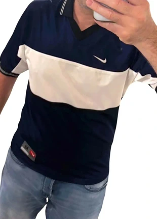 Maillot Foot - T-shirt Vintage Nike - Bleu Blanc Authentique Années 90-80 M Style Hip-Hop Large, marca: Nike, estado: Muy bueno, tamaño: M, 29,00 €, 31,15 € Protección al comprador incluida