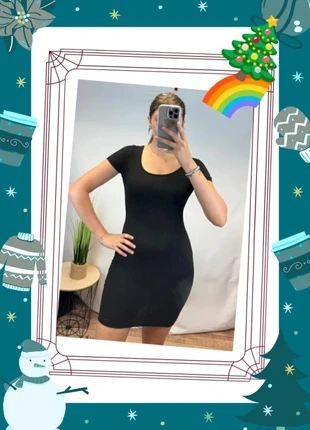 Robe moulante manche courte noir taille S, marque: Shein, état: Très bon état, taille: S / 36 / 8, 5,00 €, 5,95 € Protection acheteurs incluse