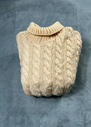 Pull col roulé torsadé Vintage - Couleur Beige,Crème - 100% Coton /Taille XL Womens, brand: Vintage Dressing, condition: Very good, size: XL / 42 / 14, €10.00, €11.20 includes Buyer Protection