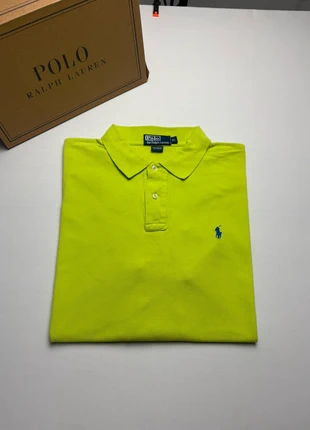 Polo Ralph Lauren vert fluo XL Homme – plusieurs défauts visibles & hashtags multi-lang, marke: Ralph Lauren, zustand: Sehr gut, größe: XL, 20,80 €, 22,54 € inklusive Vinted-Käuferschutz