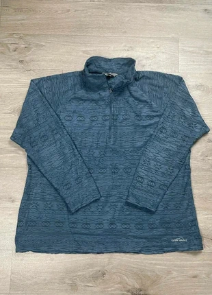 Pull polaire Demi Zip Eddie Bauer femme XXL bleu motif texturé – confort & style d’hiver, merk: Eddie Bauer, staat: Heel goed, maat: XXL / 44 / 16, € 9,00, € 10,15 inclusief Kopersbescherming