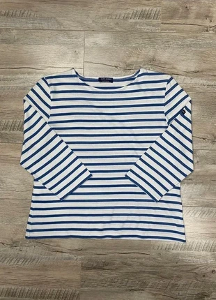 Tshirt Manches Longues Sleeve Marinière Saint James Bleu Blanc M 100% Coton Old Money Luxe, merk: Saint James, staat: Heel goed, maat: M, € 35,00, € 37,45 inclusief Kopersbescherming