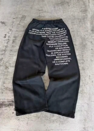 Pantalon jogging baggy noir Y2K Harajuku grunge streetwear techwear vintage unisexe, marca: y2k, estado: Muito bom, tamanho: L, €49.00, €52.15 inclui Proteção do Comprador