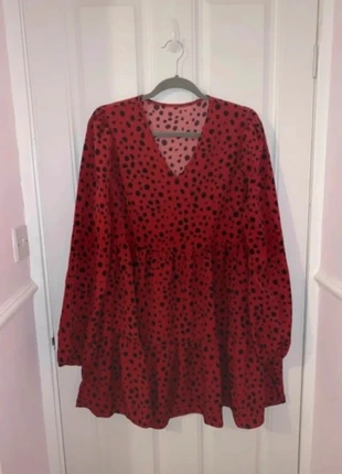 Polka dot Dalmatian print long sleeves dress size 12, brand: Shein, condition: New without tags, size: M / UK 12-14, £5.00, £5.95 includes Buyer Protection