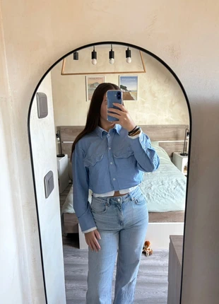 Chemise courte bleue Zara – Taille S – Neuve sans étiquette, brand: Zara, condition: New without tags, size: S / 36 / 8, €13.00, €14.35 includes Buyer Protection