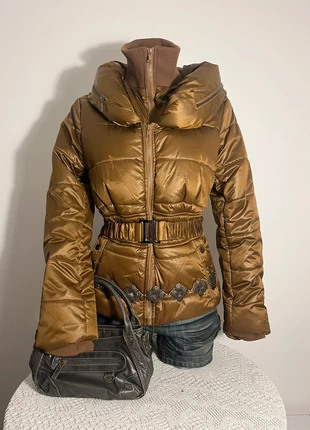 Doudoune y2k col montant côtelé vintage bombers avec ceinture, marque: Vintage, état: Très bon état, taille: M / 38 / 10, 38,00 €, 40,60 € Protection acheteurs (Pro) incluse