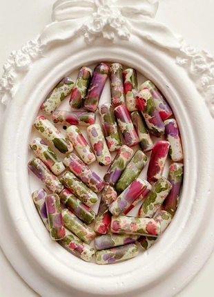 annebeads DIY: perles en verre tubulaires 4 mm x 12 mm, lot de 35 pièces., état: Neuf sans étiquette, 1,00 €, 1,75 € Protection acheteurs (Pro) incluse