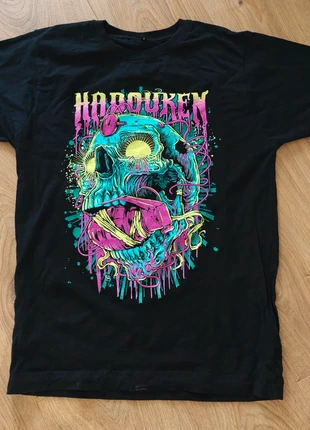 Rare Hadouken Vintage Band Tee – Neon Skull Print 2000s Nu-Rave Y2K Emo, brand: Vintage Dressing, condition: Very good, size: S / 8, £48.00, £51.10 includes Buyer Protection