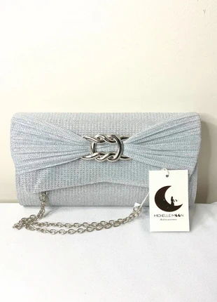 Michelle Moon - Pochette/Sac à rabat - Argentée, brand: MICHELLE MOON, condition: New with tags, €12.00, €13.30 includes Buyer Protection Pro