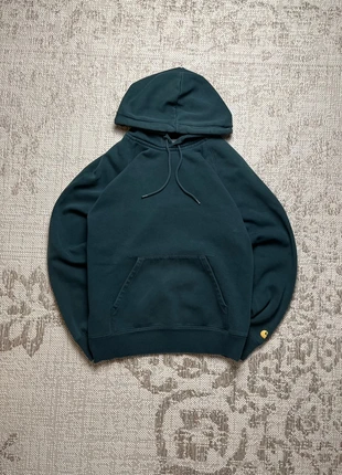 Sweat à capuche Carhartt vert WIP Hooded Chase logo - Taille S, brand: Carhartt, condition: Very good, size: S, €43.00, €45.85 includes Buyer Protection