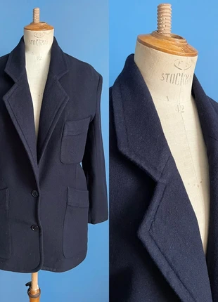 Veste vintage Richard Muller Paris taille 40 laine wool and cashmere bleu 1D, marque: Richard Müller, état: Bon état, taille: L / 40 / 12, 15,00 €, 16,45 € Protection acheteurs (Pro) incluse