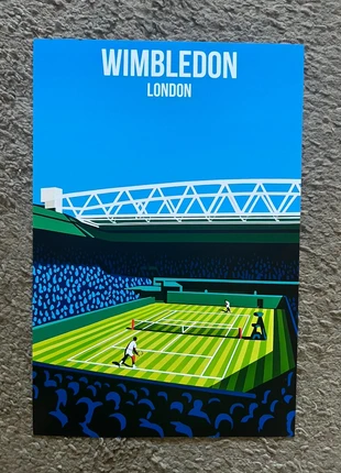 Poster Tennis Slam - Wimbledon Centre Court Vintage Gift Idea Sinner Federer Alcaraz - 20x30, brand: Wimbledon, condizioni: Ottime, €12.50, €13.83 include la Protezione acquisti Pro