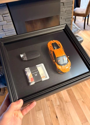 🖤 Cadre Lamborghini – Art automobile de luxe édition orange, marque: black elite arts, état: Neuf avec étiquette, 75,00 €, 79,45 € Protection acheteurs incluse
