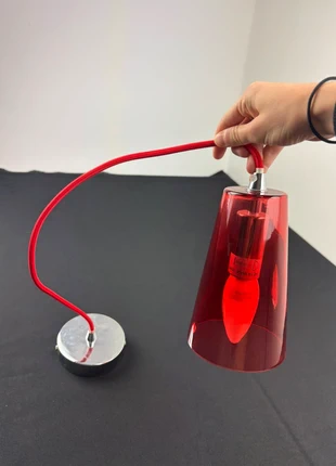 Lustre rouge en verre, brand: IKEA, condition: Very good, €15.00, €16.45 includes Buyer Protection