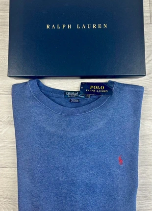 Pull crewneck col rond Ralph Lauren bleu logo brodé 100% coton - Neuf avec étiquettes - Taille L, brand: Ralph Lauren, condition: New with tags, size: L, €50.00, €53.20 includes Buyer Protection