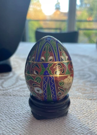 Œuf chinois ancien en émail cloisonné, marque: Chine, état: Très bon état, 21,60 €, 23,38 € Protection acheteurs incluse