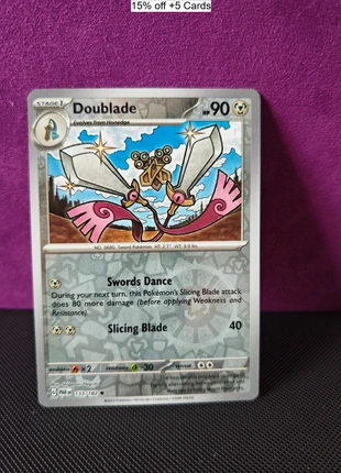 Doublade 133/182 Reverse Holo Uncommon Pokémon Card - Paradox Rift, brand: Pokémon, condition: Like new, £1.00, £1.75 includes Buyer Protection