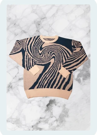 Pull y2k vintage bleu avec tourbillon S, marque: y2k, état: Neuf sans étiquette, taille: S, 25,00 €, 26,95 € Protection acheteurs incluse