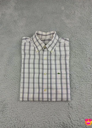 Chemise à Carreaux Lacoste Blanc - Taille 39 (M) - Homme, marque: Lacoste, état: Très bon état, taille: M, 25,00 €, 26,95 € Protection acheteurs (Pro) incluse
