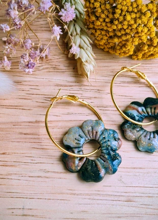 #boucles d'oreilles #fleurs #acier inoxydable #femme #noel #pampilles #doré #léopard #automne, marque: Fait Main, état: Neuf avec étiquette, 6,50 €, 7,53 € Protection acheteurs incluse