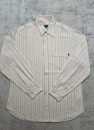 👔 Chemise Marlboro Classics Homme XL Rayures Beige Blanc 100% Coton Vintage, brand: Marlboro Classics, condition: Very good, size: XL, €29.90, €32.10 includes Buyer Protection Pro