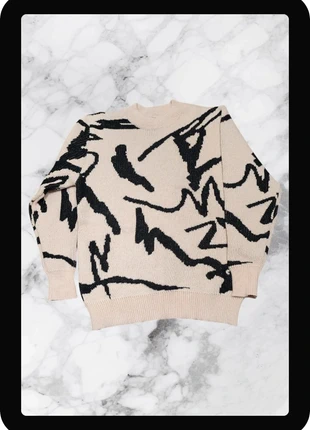 Pull y2k vintage beige avec motif noir M, marque: y2k, état: Neuf sans étiquette, taille: M, 25,00 €, 26,95 € Protection acheteurs incluse