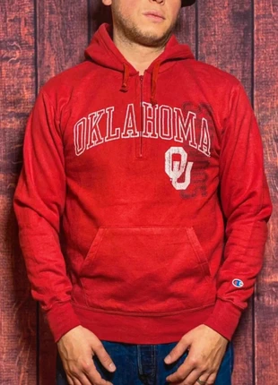 Oklahoma Red Hoodie Champion Printed University College Regular Fit size M, brand: Champion, condizioni: Ottime, taglia: M, €11.00, €12.25 include la Protezione acquisti Pro