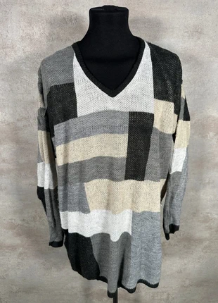 Pull Hiver Ethnic Vintage 80s 90s y2k Fashion Formulas gris beige noir taille XL, merk: Vintage Dressing, staat: Heel goed, maat: XL, € 30,00, € 32,20 inclusief Kopersbescherming Pro