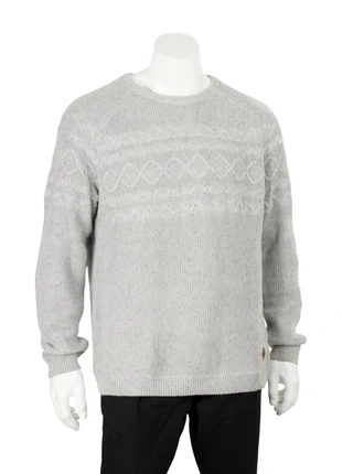 Pull gris torsadé Jules – col rond – coton/laine – taille XL, marque: Jules, état: Très bon état, taille: XL, 13,00 €, 14,35 € Protection acheteurs incluse