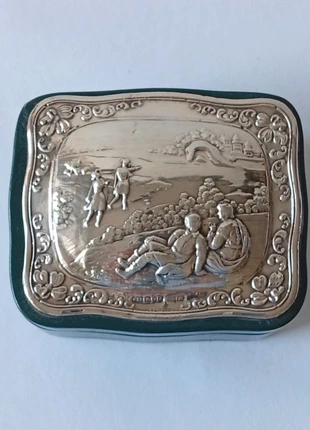 joyero plata 925 piel año 1989 925 silver jewelry box with leather interior, year 1989, marca: London, estado: Muy bueno, 49,00 €, 52,15 € Protección al comprador incluida