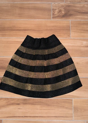 gonna a strisce con brillantini, état: Neuf sans étiquette, taille: S / 36 / 8, 10,00 €, 11,20 € Protection acheteurs incluse