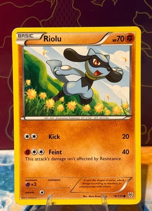 Pokemon card Riolu 76/135 Plasma Storm, brand: Pokémon, condition: Good, £1.00, £1.75 includes Buyer Protection