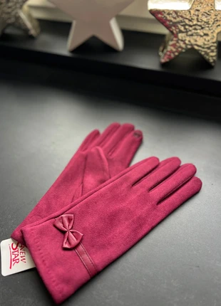 Bordeaux Handschuhe mit Schleife Baumwolle Warm Cozy Geschenkidee Touchscreen, brand: New Star, condizioni: Nuovo senza cartellino, taglia: Taglia unica, €15.00, €16.45 include la Protezione acquisti