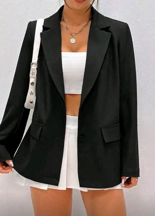 Blazer nero, brand: Shein, condizioni: Nuovo senza cartellino, taglia: S / IT 40 / EU 36, €5.00, €5.95 include la Protezione acquisti
