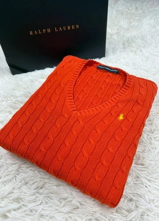 Pull Torsadé Ralph Lauren Col V Orange Col V Taille S, marque: Ralph Lauren, état: Très bon état, taille: S / 36 / 8, 65,00 €, 68,95 € Protection acheteurs (Pro) incluse