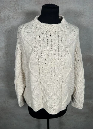 Pull Maille Torsadée Cable Knit Vintage Rey Wear ivoire texture epais taille S, brand: Vintage Dressing, condition: Very good, size: S / 36 / 8, €15.00, €16.45 includes Buyer Protection Pro