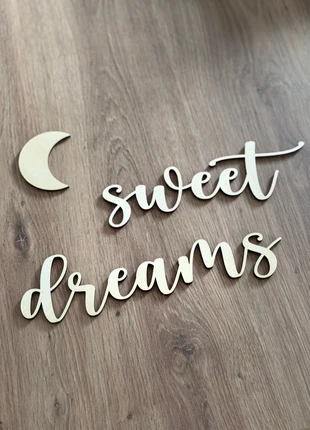 Décoration murale en bois Sweet Dreams, brand: Décoration murale sweet dreams, condizioni: Ottime, €12.00, €13.30 include la Protezione acquisti Pro