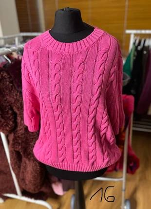 Pink cable knit sweater, brand: Made In Italy, condition: New with tags, size: One size, €16.00, €17.50 includes Buyer Protection