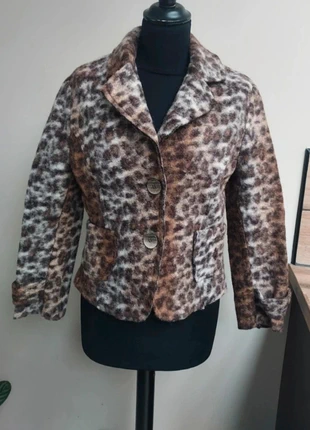 Superbe veste imprimée animal 70% laine, marque: Made In Italy, état: Très bon état, taille: M / 38 / 10, 10,00 €, 11,20 € Protection acheteurs (Pro) incluse