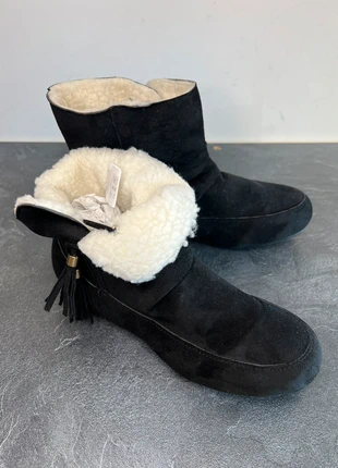 Bottines ficelle fourrure fourrée femmes noir, brand: frankr, condition: Very good, size: 39, €7.50, €8.58 includes Buyer Protection Pro