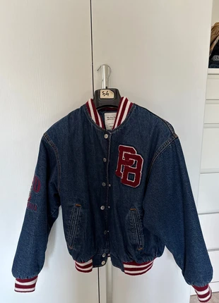oversize denim bomber, marque: Pull & Bear, état: Très bon état, taille: S / 36 / 8, 10,00 €, 11,20 € Protection acheteurs incluse