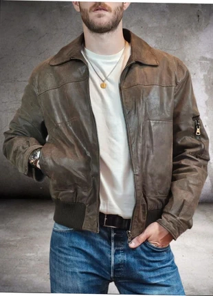 Blouson Cuir, marque: Vintage Dressing, état: Bon état, taille: M, 69,00 €, 73,15 € Protection acheteurs incluse