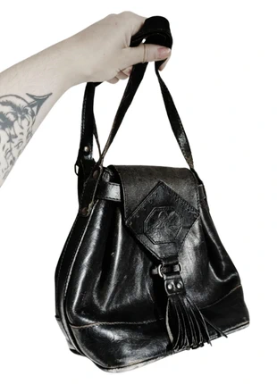 Vintage brown/ black backpack, merk: Vintage Dressing, staat: Heel goed, € 7,99, € 9,09 inclusief Kopersbescherming Pro